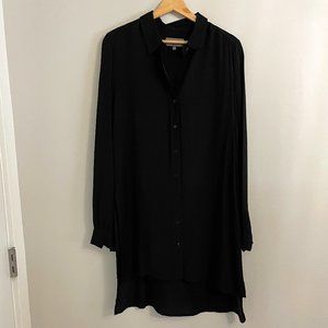 Black Button Down Shirt Dress